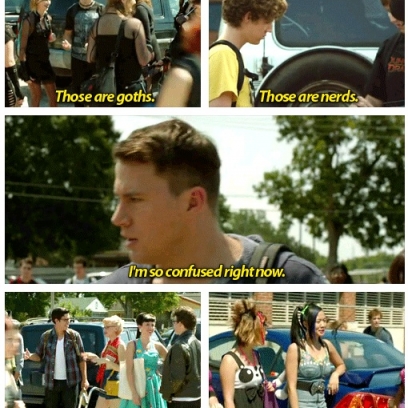 Channing Tatum And Jonah Hill Check Out The Crowds In High School In 21 Jump Street