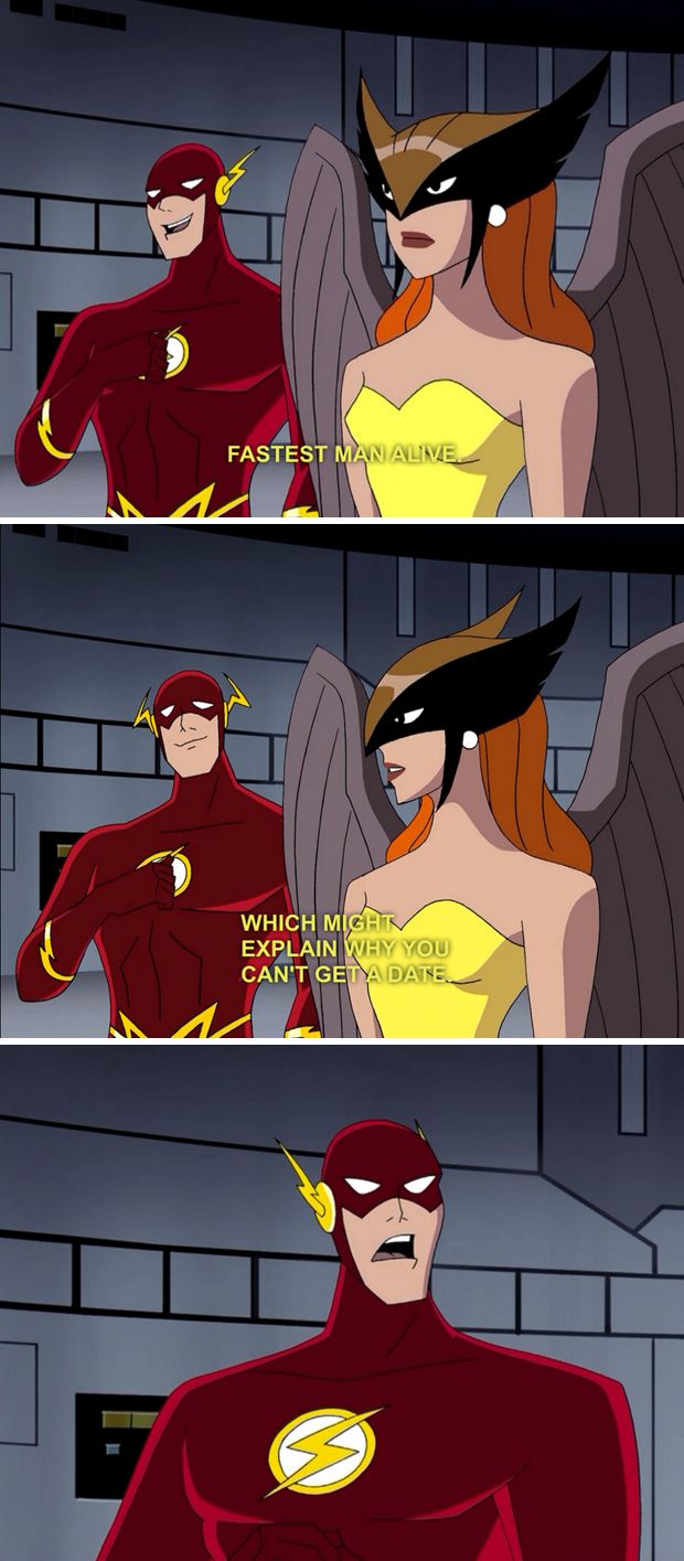 Hawkgirl On Why The Flash Cant Get A Date In The Justice League