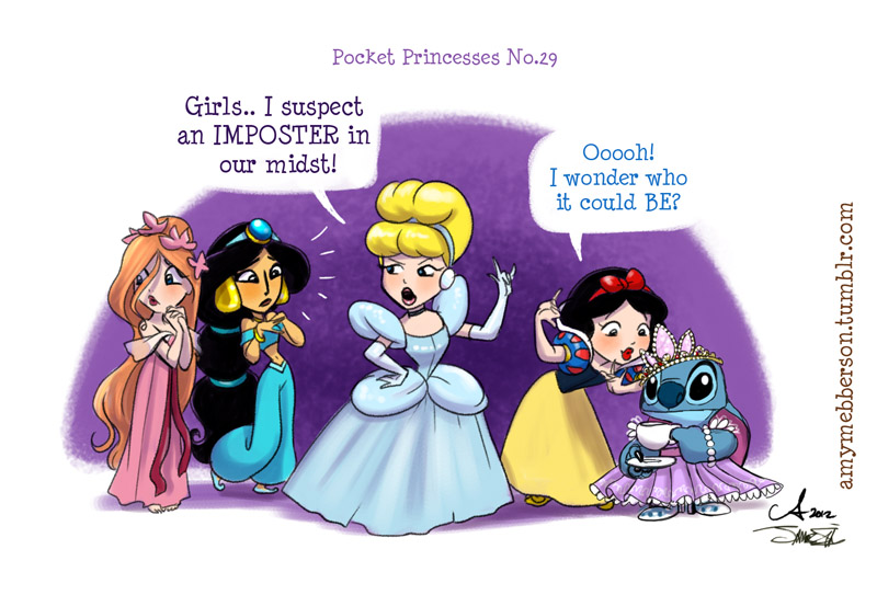 Stitch Just Wants To Be A Disney Princess Like Snow White And Cinderella In Pocket Princesses 