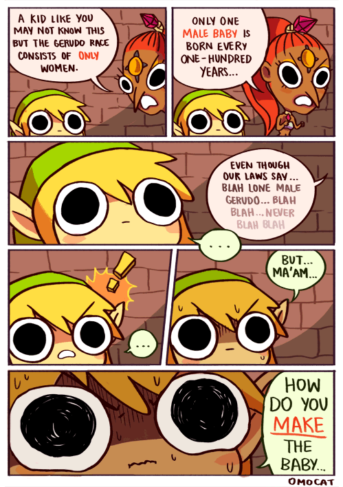 Link Questions The Mating Rituals Of The Gerudo Race In Legend Of Zelda Comic By Omocat
